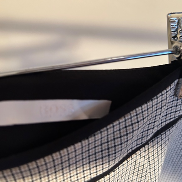 Hugo Boss Front and Back Zippered Plaid Pencil Skirt - Picture 10 of 13